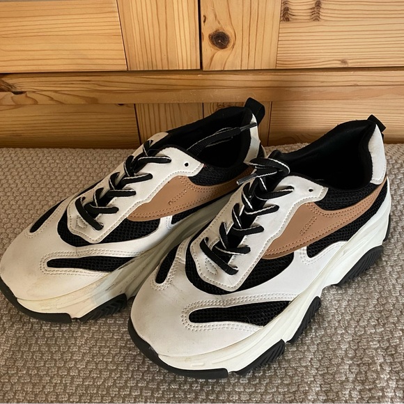 Torrid Women's Sneakers in White, Black, and Brown - Picture 3 of 7